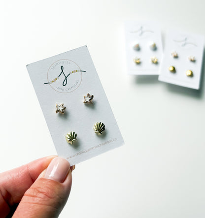 Duo Earrings - Summer Metallics