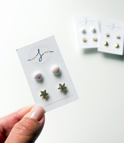 Duo Earrings - Summer Metallics