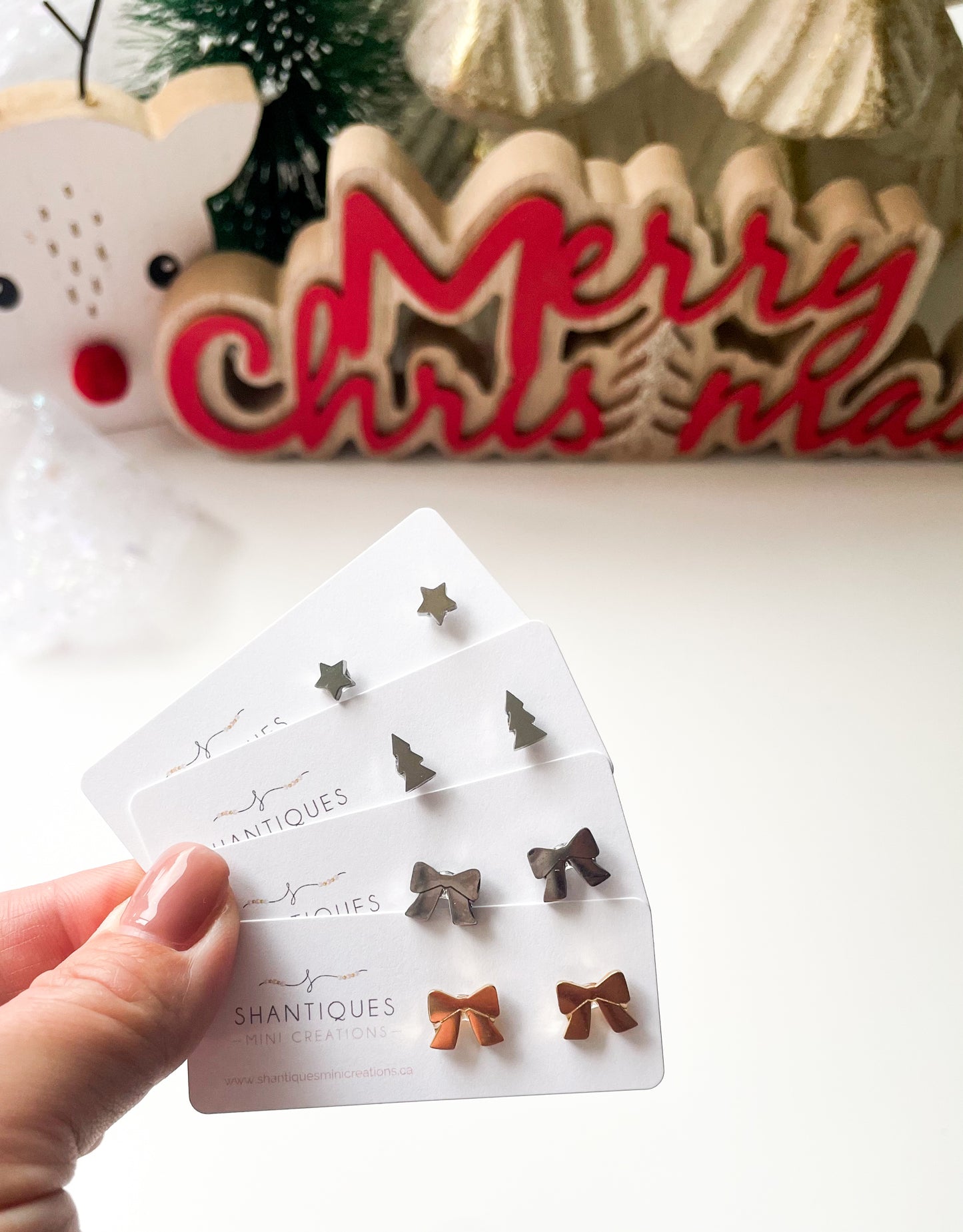 Earrings - Christmas 14K Gold Plated / Stainless Steel Collection