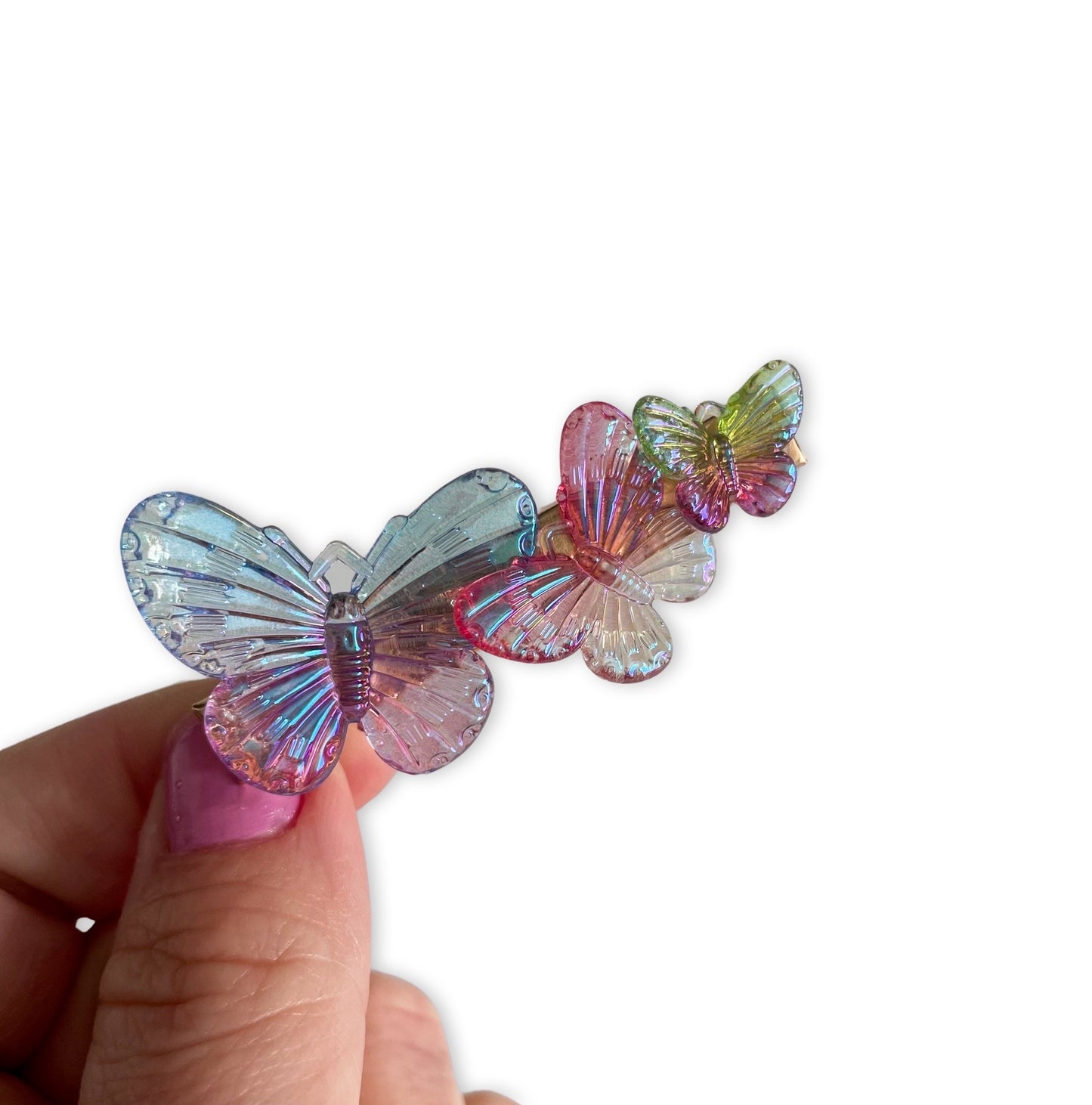 Ombre Butterfly - Alligator Bar Clips