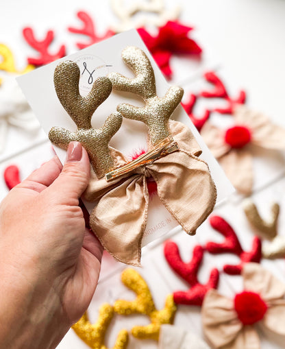 Bow Clips - Reindeer