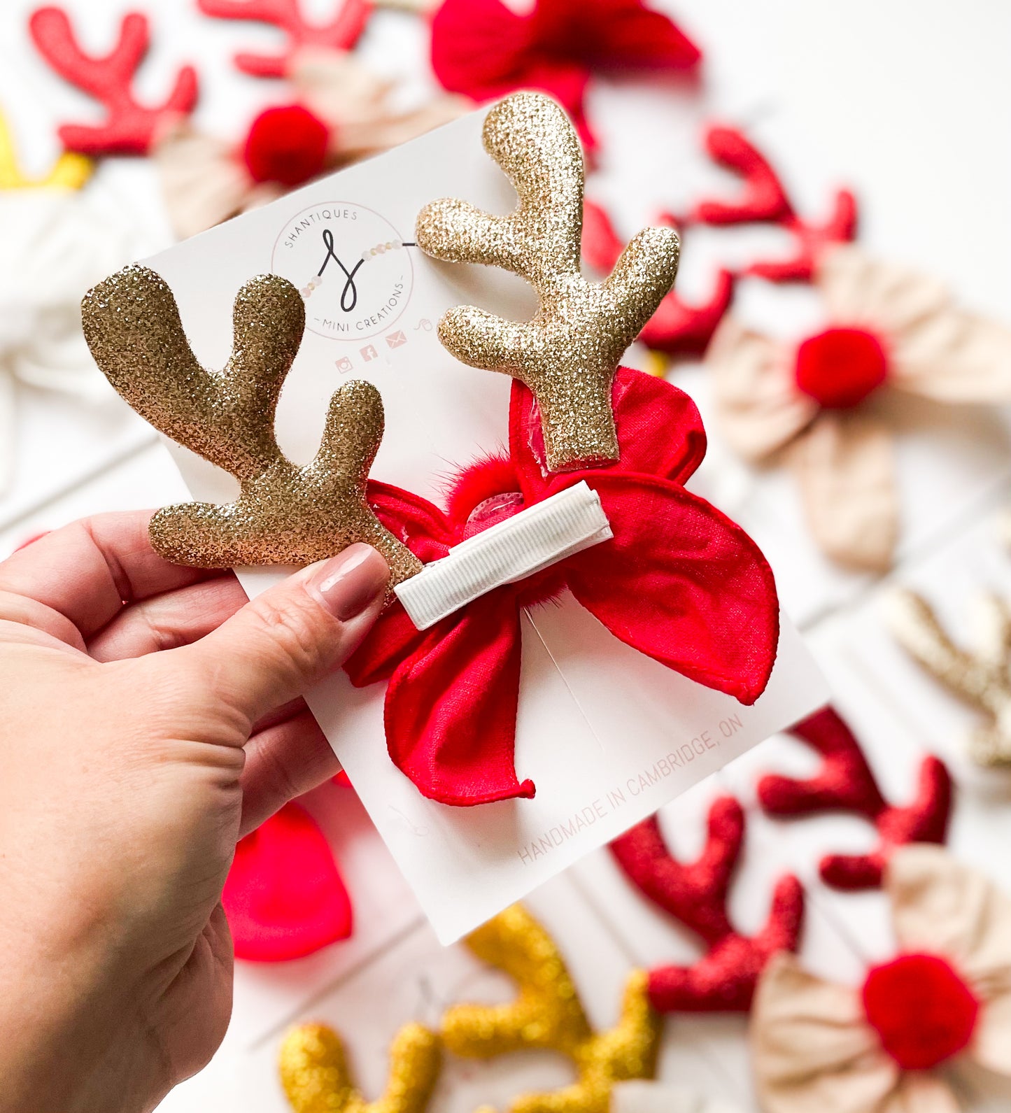 Bow Clips - Reindeer