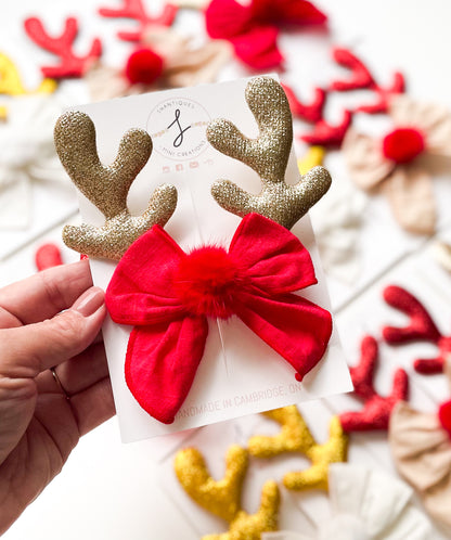 Bow Clips - Reindeer