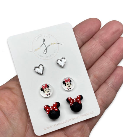 Mouse - Trio Earrings