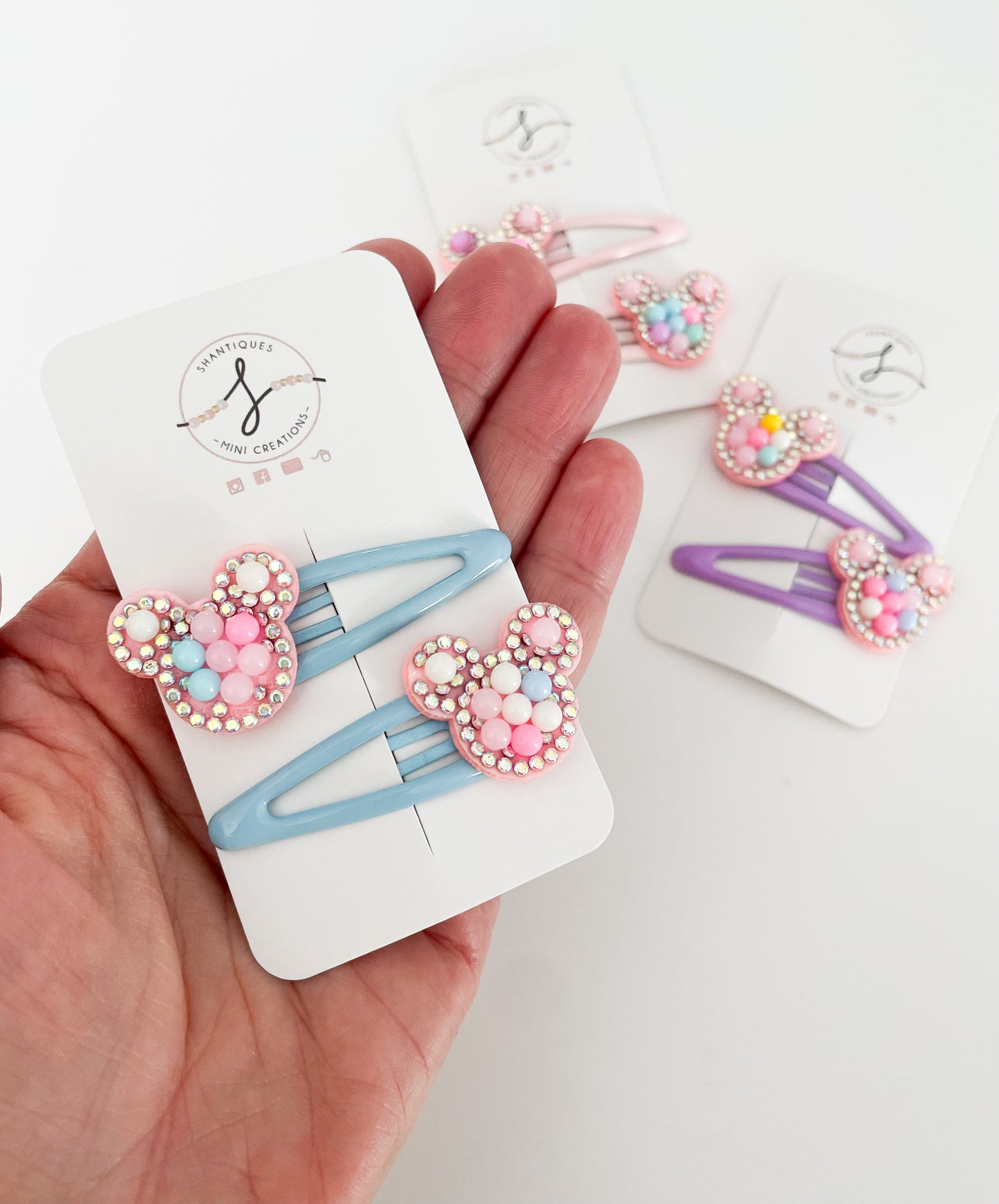 Pastel Mouse - Snap Clip Sets