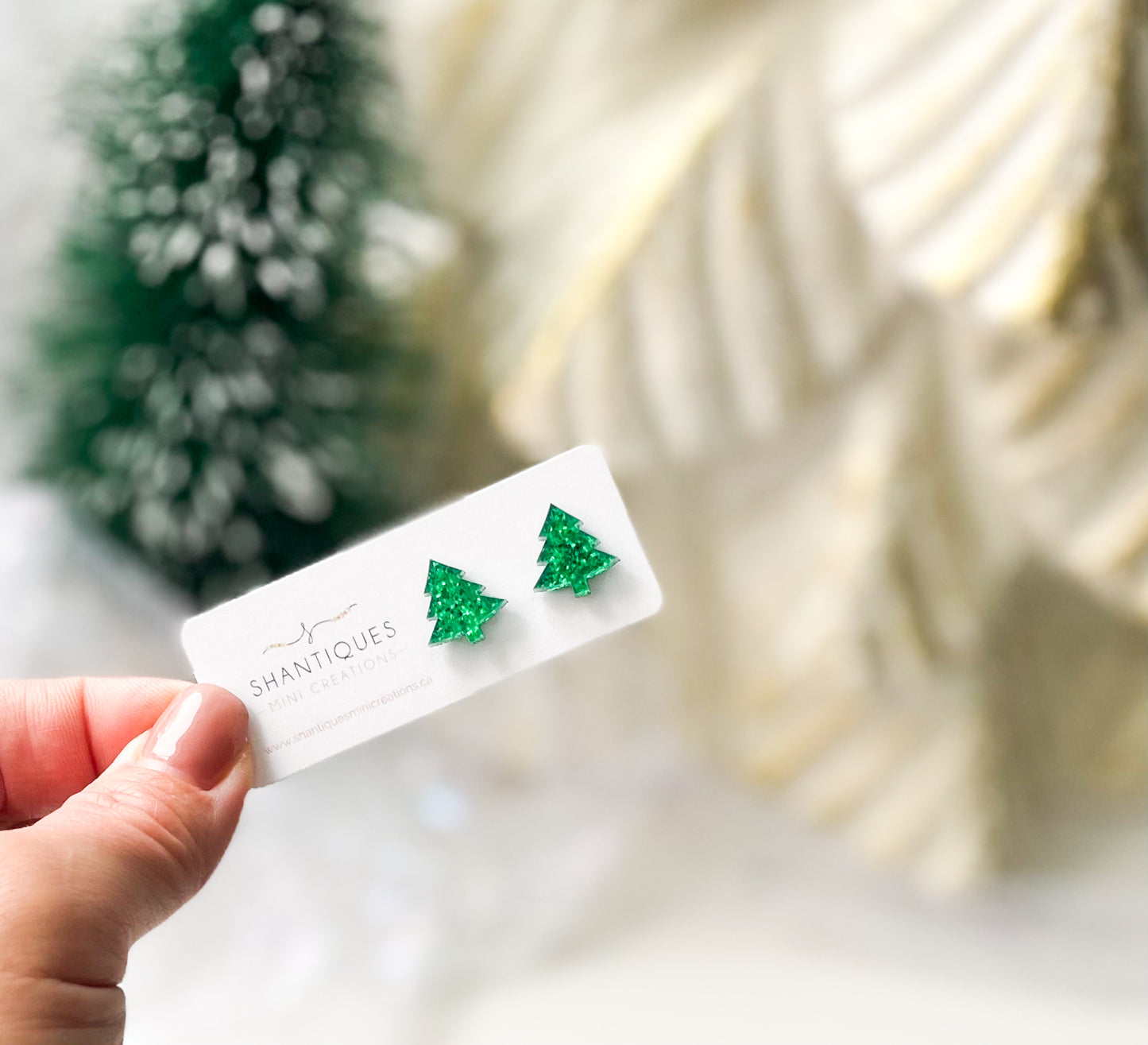 Earrings - Glitter Christmas