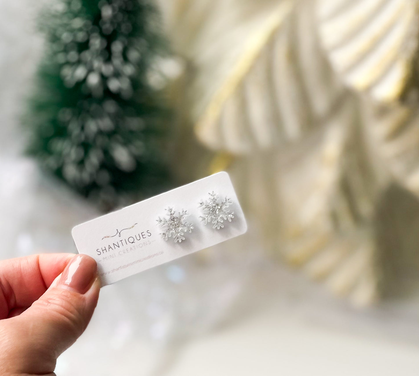 Earrings - Glitter Christmas