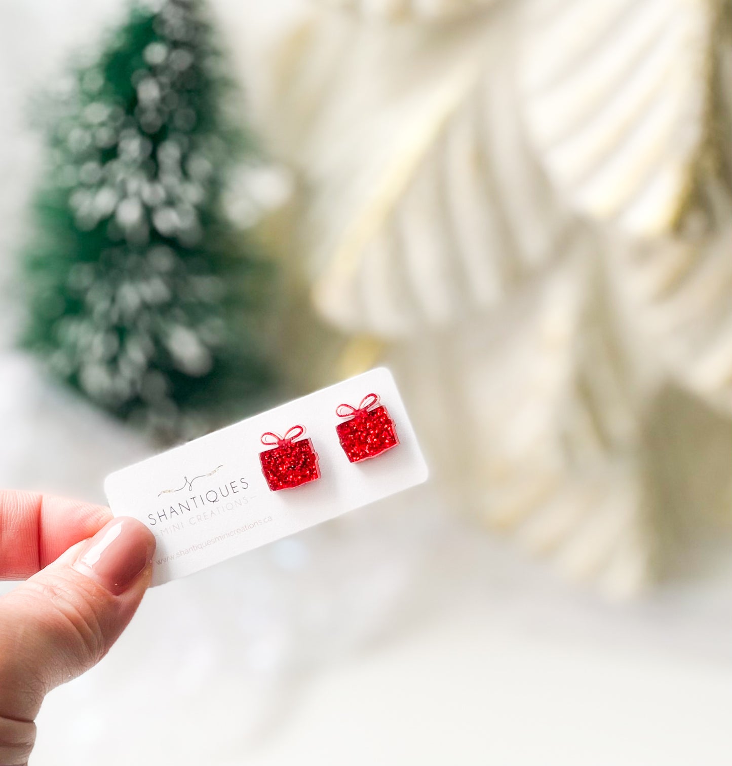 Earrings - Glitter Christmas