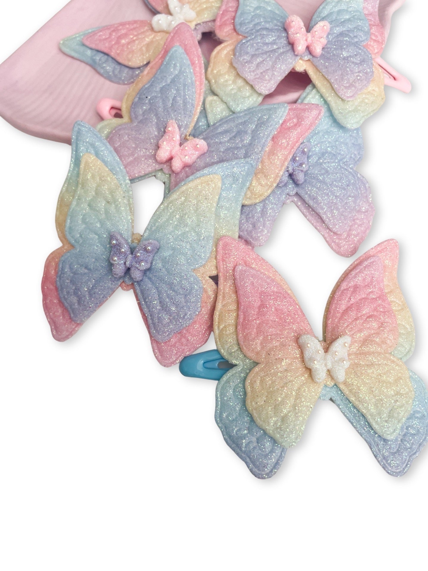 Glitter Butterfly - Snap Clip