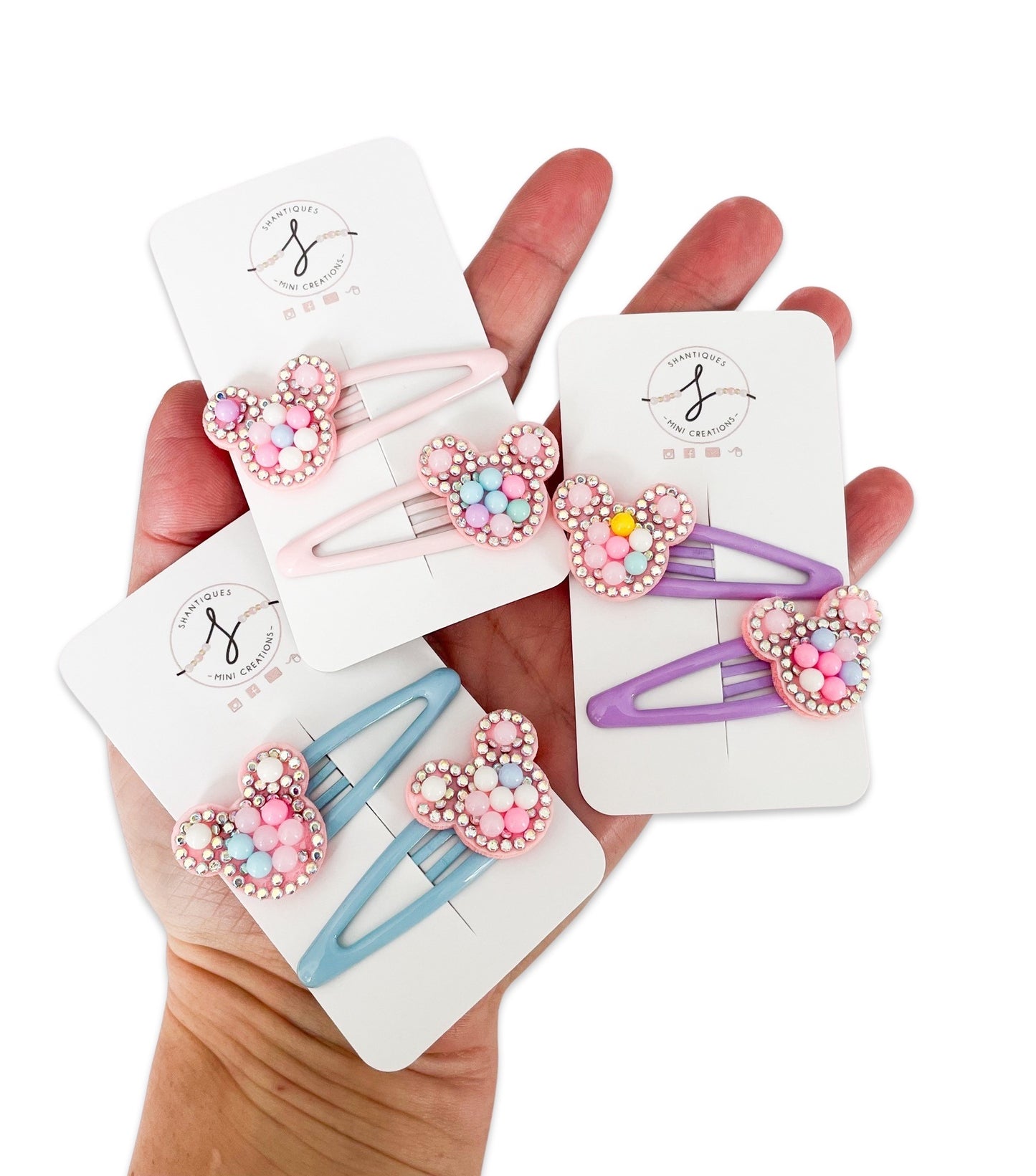 Pastel Mouse - Snap Clip Sets