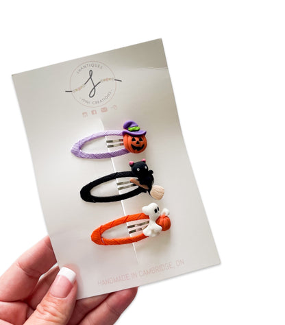 Trio Snap Clip Sets - Halloween