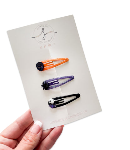 Trio Snap Clip Sets - Halloween