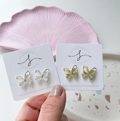 Large Butterflies - Earrings