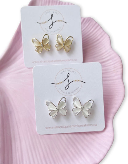 Large Butterflies - Earrings