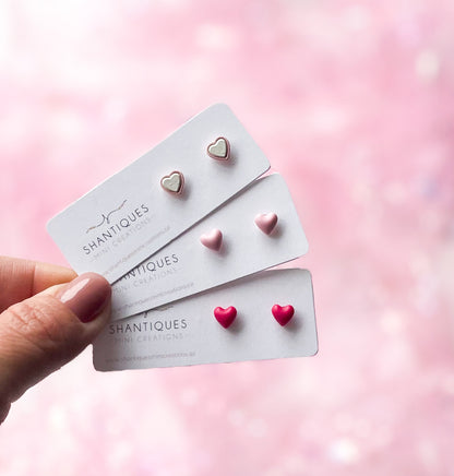 Earrings - Micro Hearts