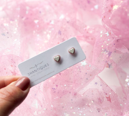 Earrings - Micro Hearts