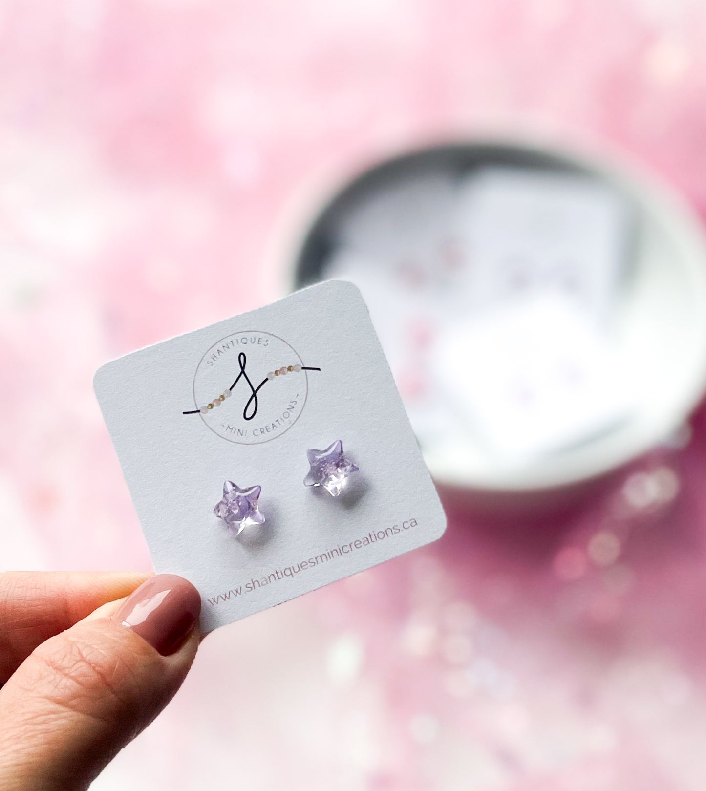 Earrings - Translucent Stars & Hearts