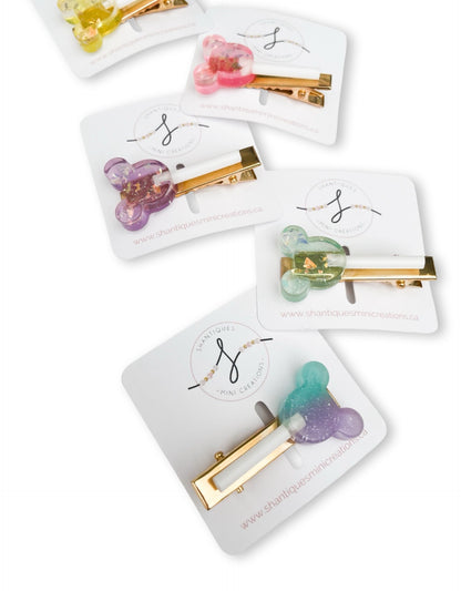 Mouse Lollipop - Alligator Bar Clips