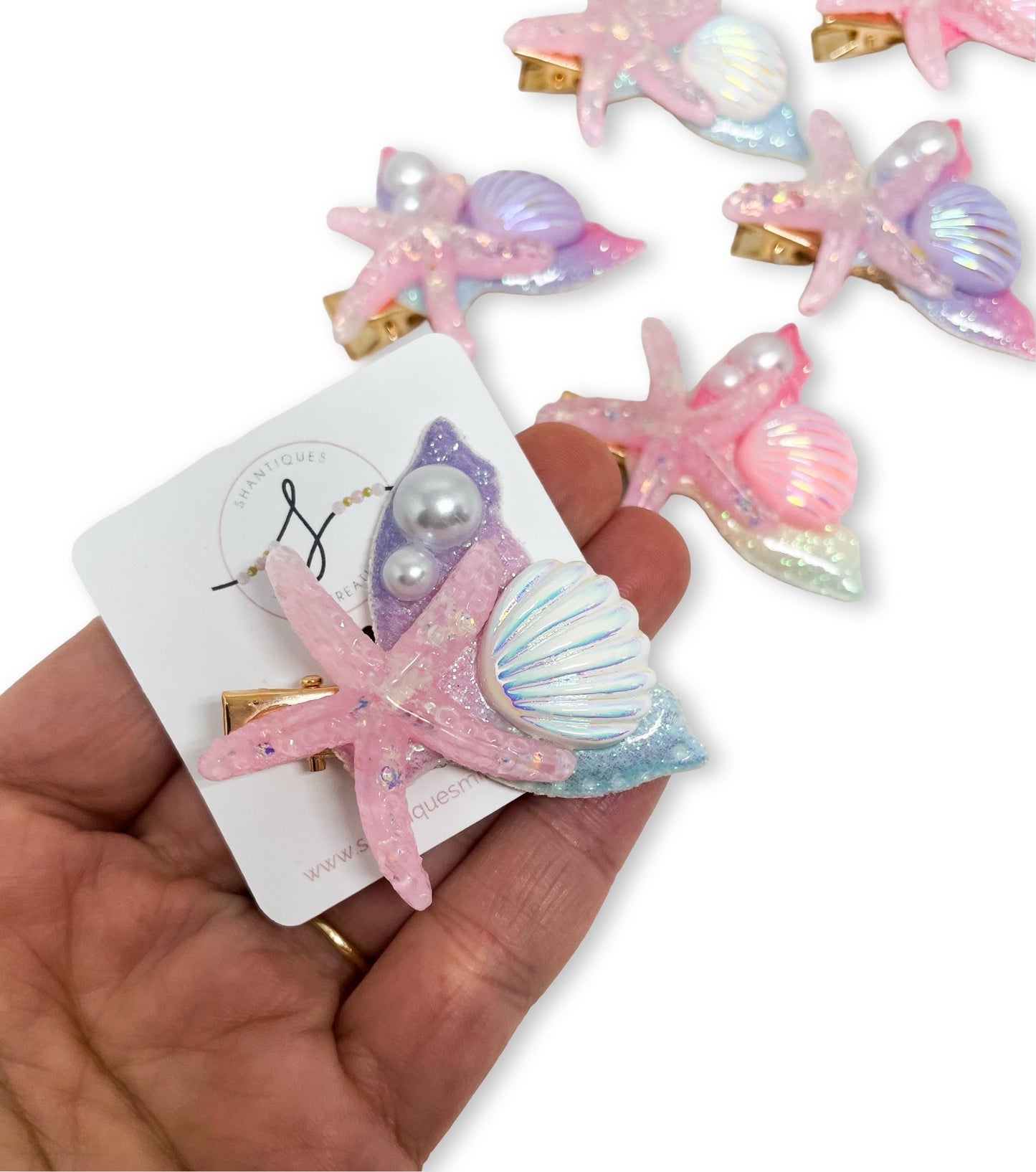 Magical Mermaid Clips - Alligator Bar Clips