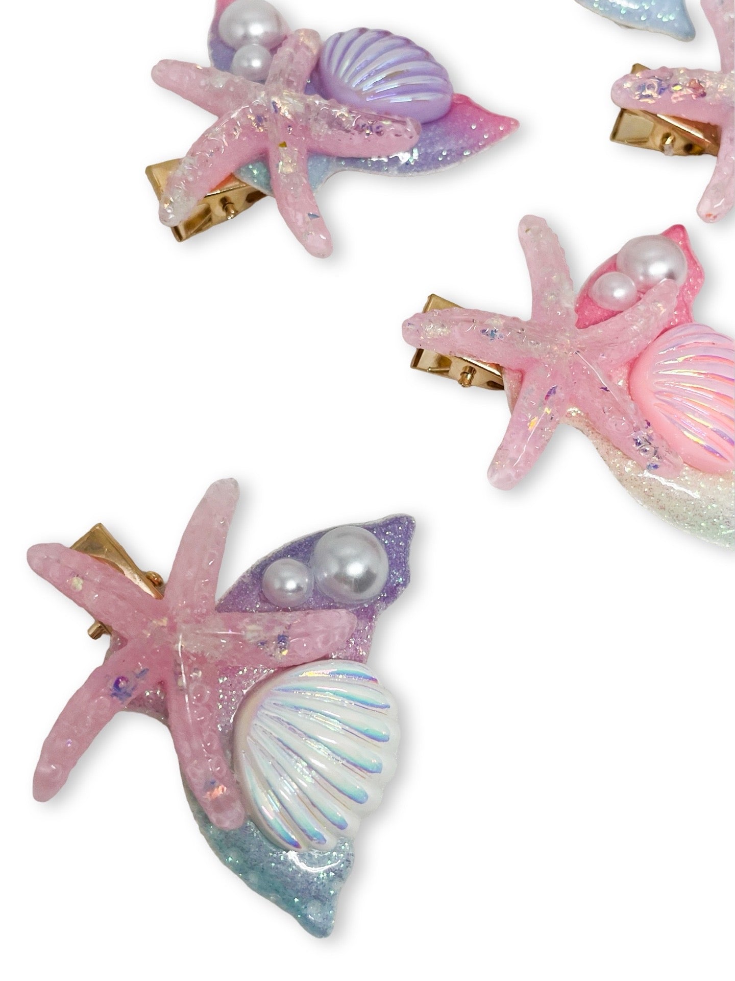 Magical Mermaid Clips - Alligator Bar Clips