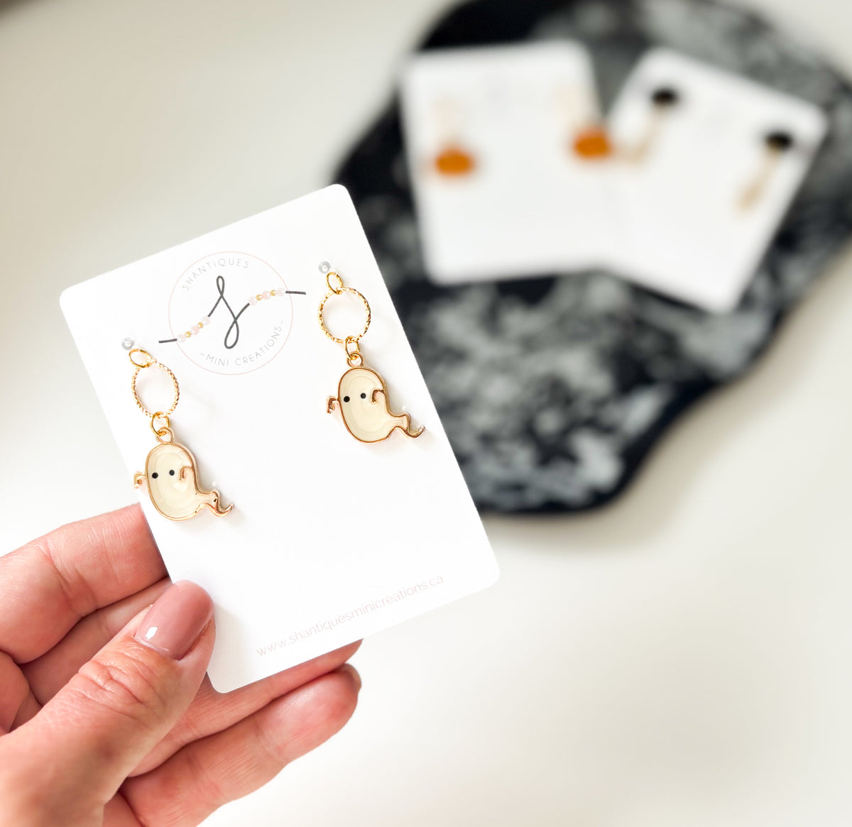 Dangle Earrings - Halloween Ghosts