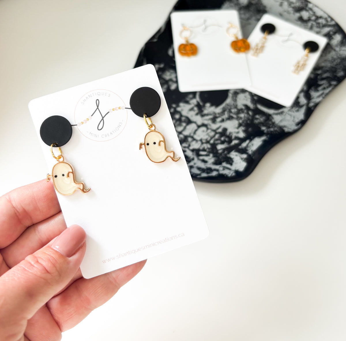 Dangle Earrings - Halloween Ghosts