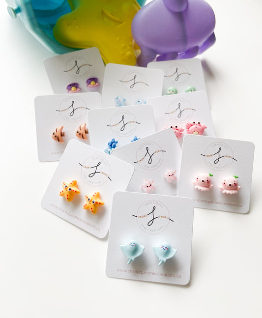 Underwater Creatures - Earrings