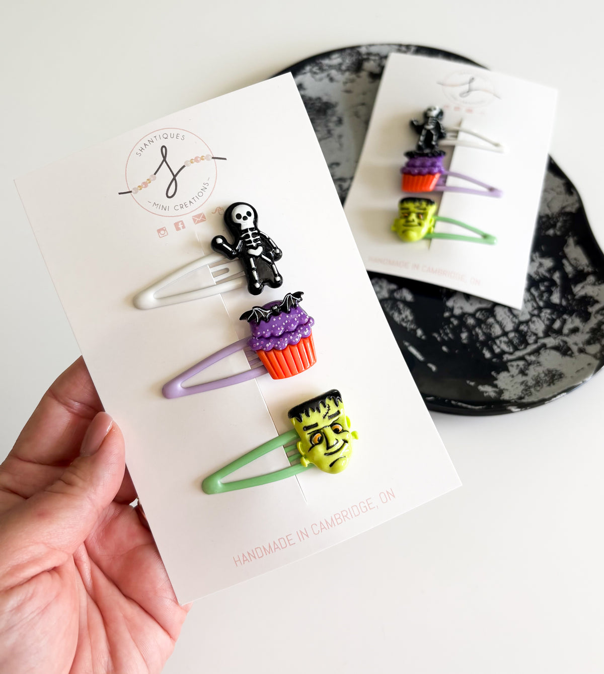 Trio Snap Clip Sets - Halloween Monsters