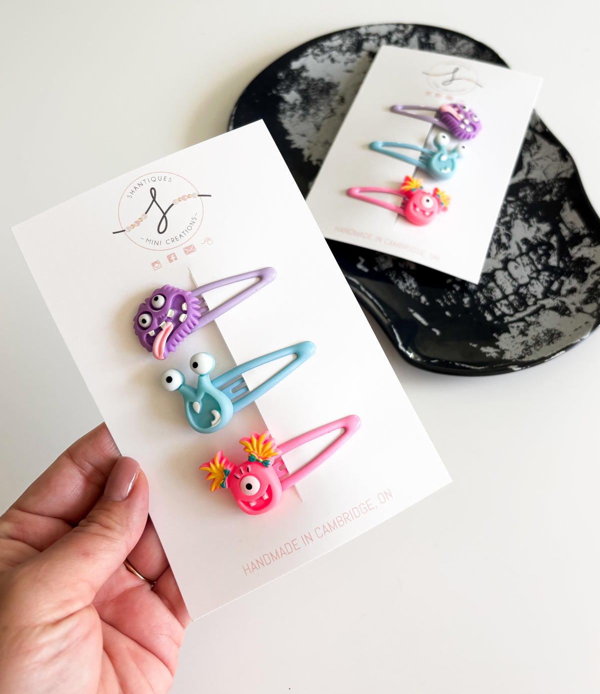 Trio Snap Clip Sets - Halloween Monsters