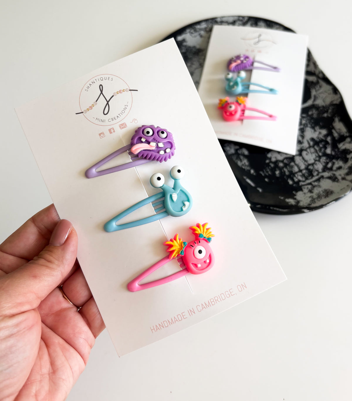 Trio Snap Clip Sets - Halloween Monsters
