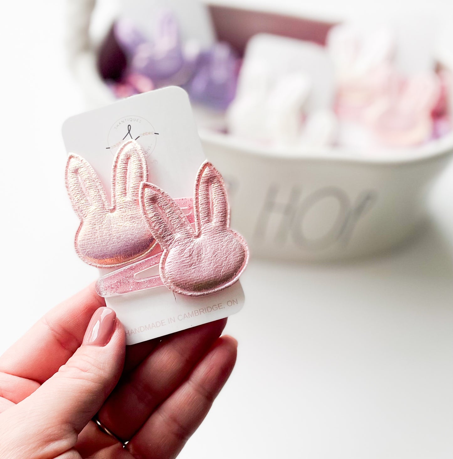 Snap Clip Sets - Metallic Bunnies