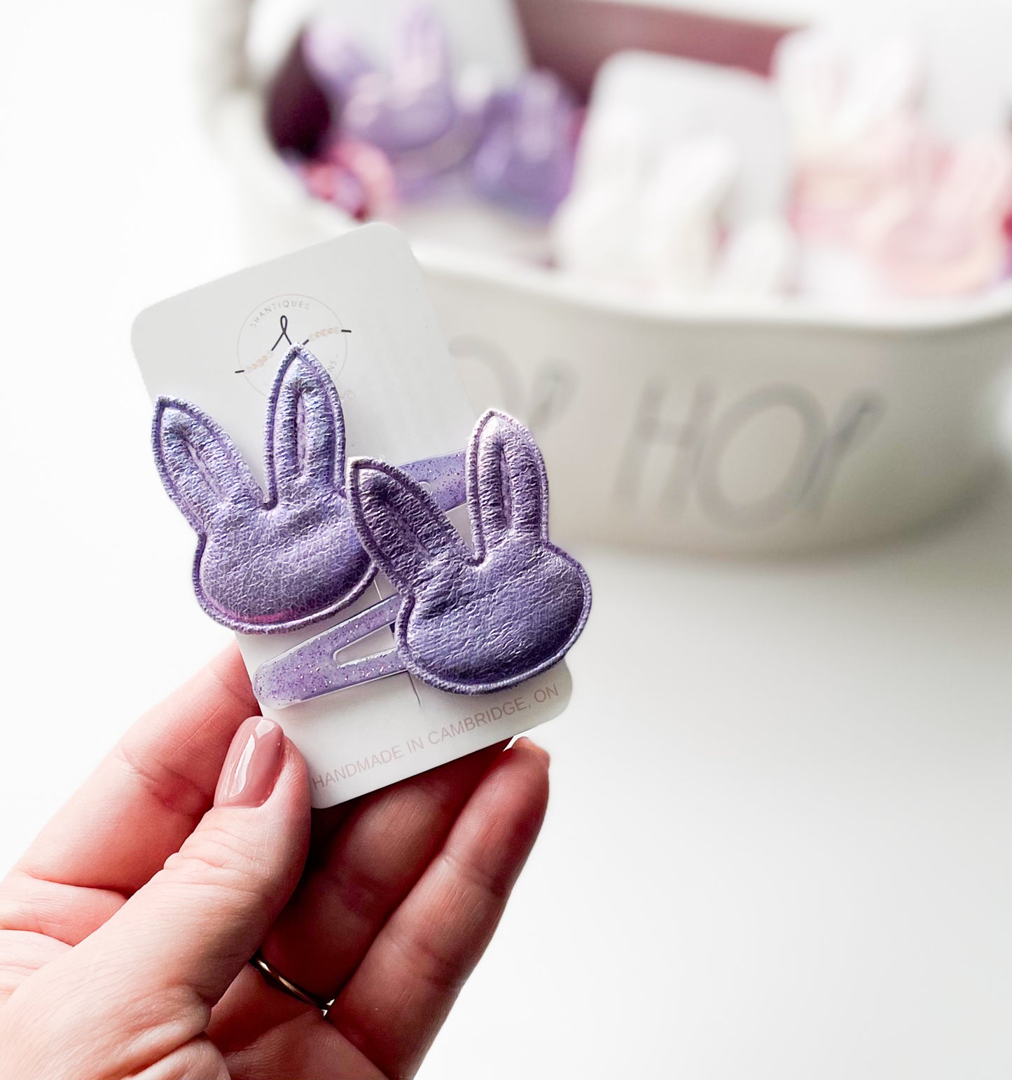 Snap Clip Sets - Metallic Bunnies