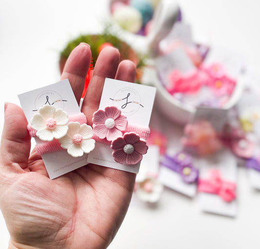 Piggy Ties - Flower Blossoms