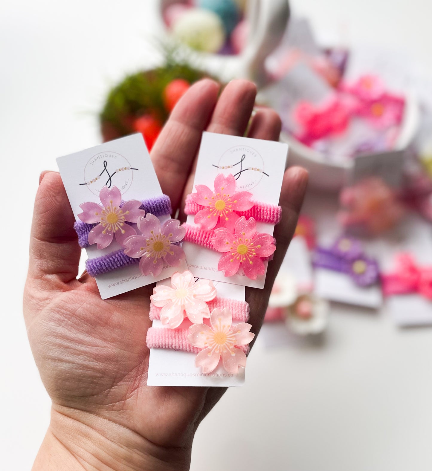 Piggy Ties - Glitter Flowers