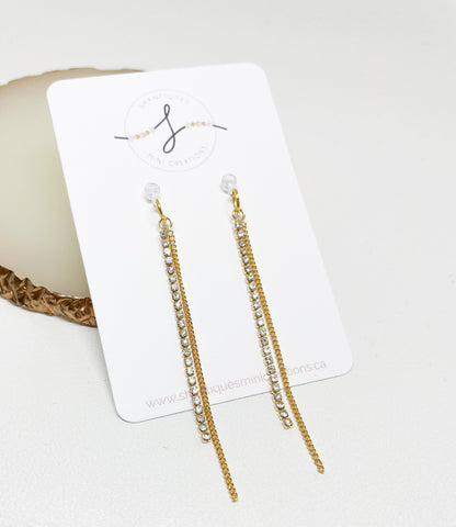 Diamond Drops - Dangle Earrings