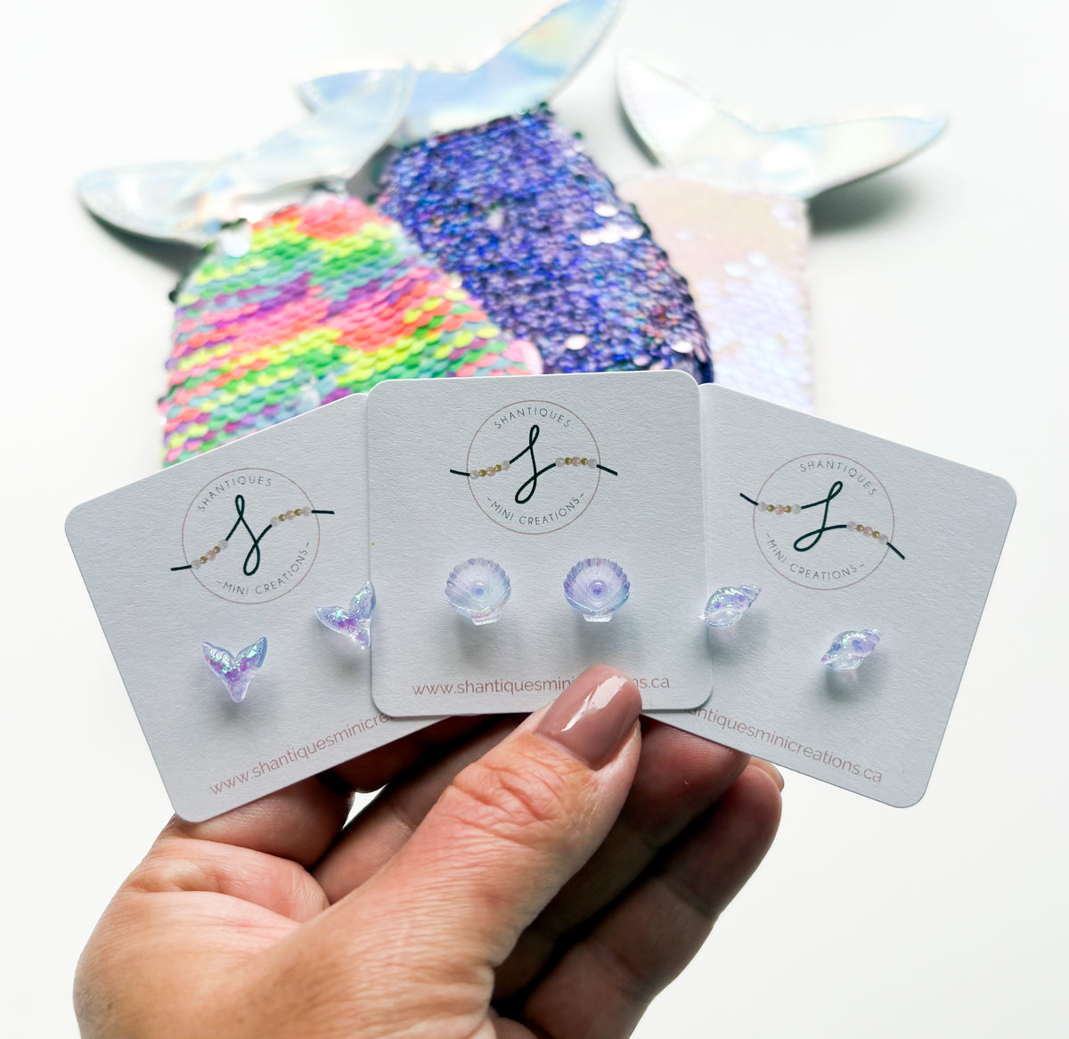 Earrings - Translucent Ocean Fun