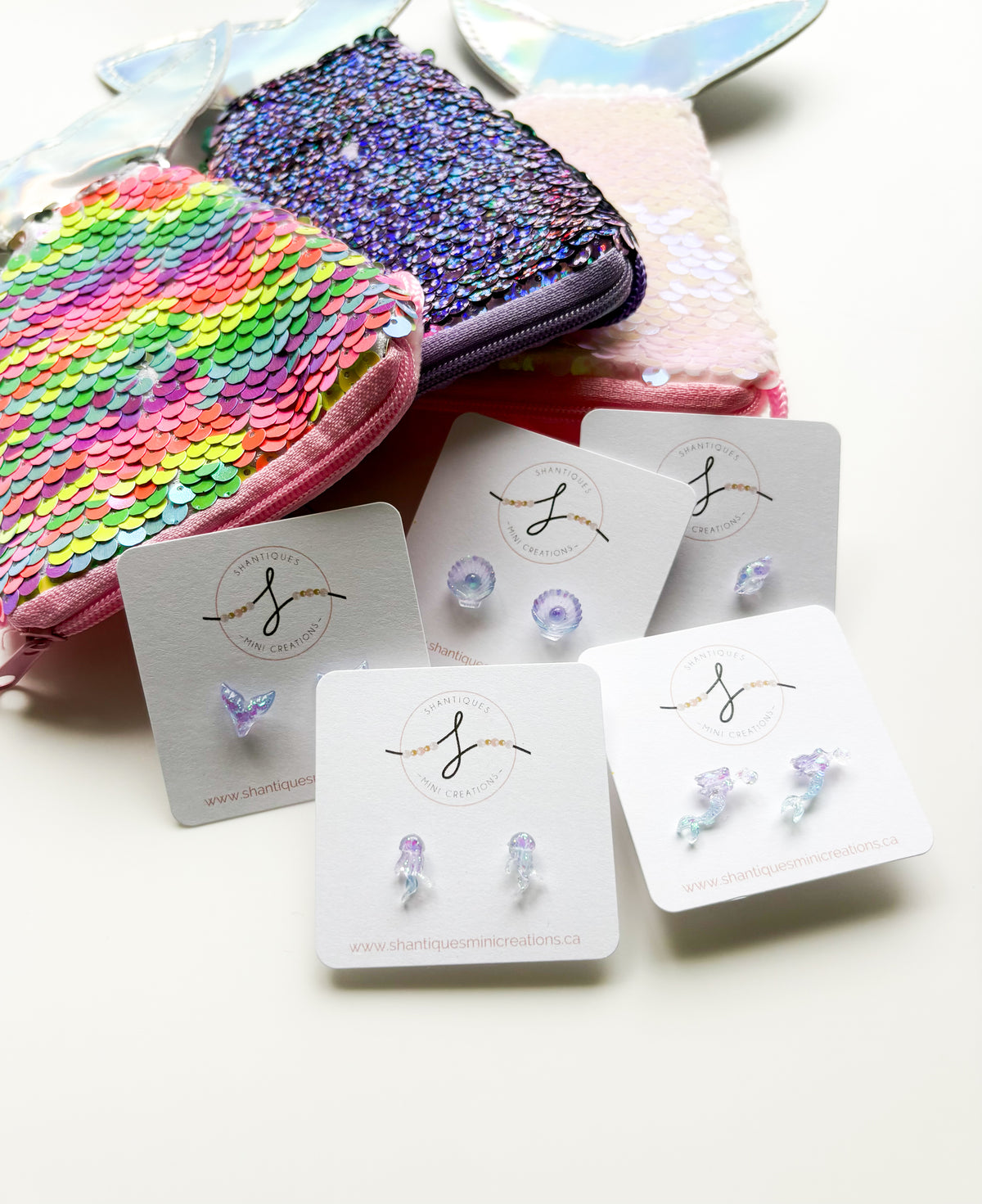 Earrings - Translucent Ocean Fun