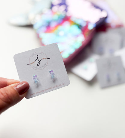 Earrings - Translucent Ocean Fun