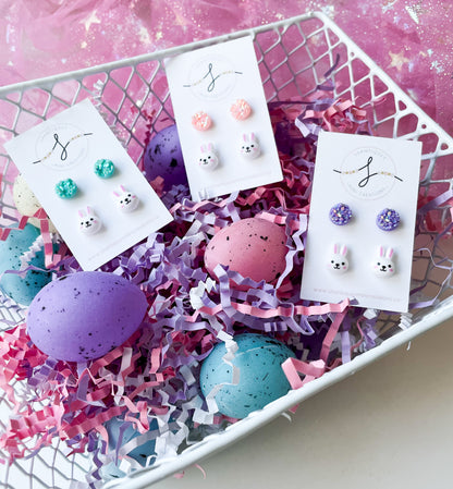 Duo Earrings - Easter Bunny