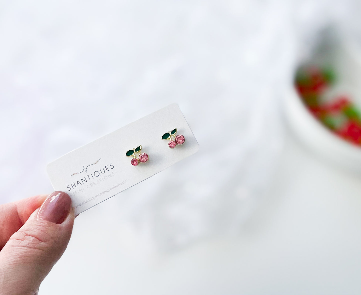 Earrings - Cherries
