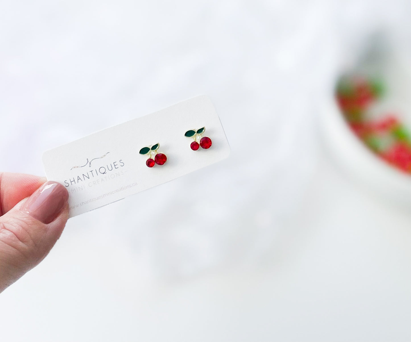 Earrings - Cherries
