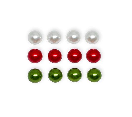 Holiday Mini Pearls - Earrings