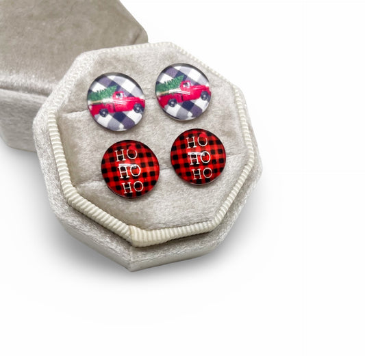 Holiday Plaid - Earrings