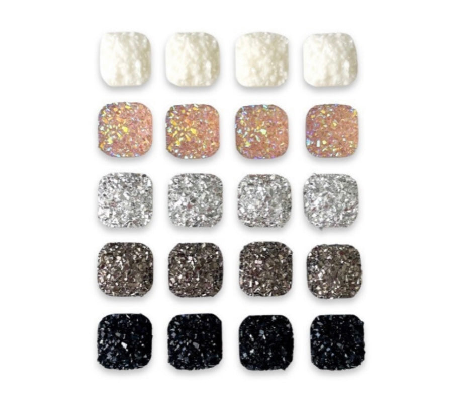 Druzy Squares - Earrings