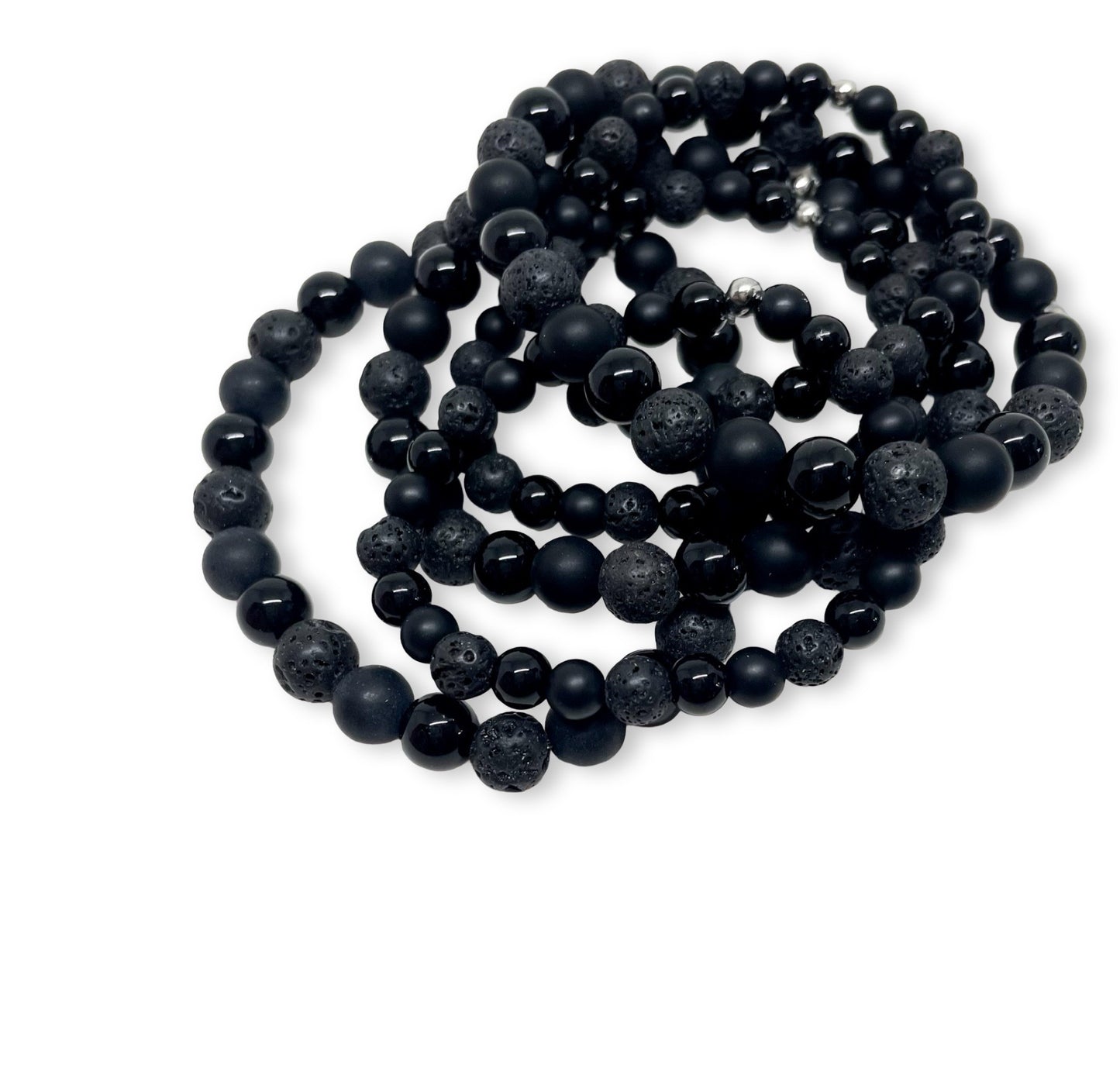 Black Trio Daddy and Mini - Bracelet Sets