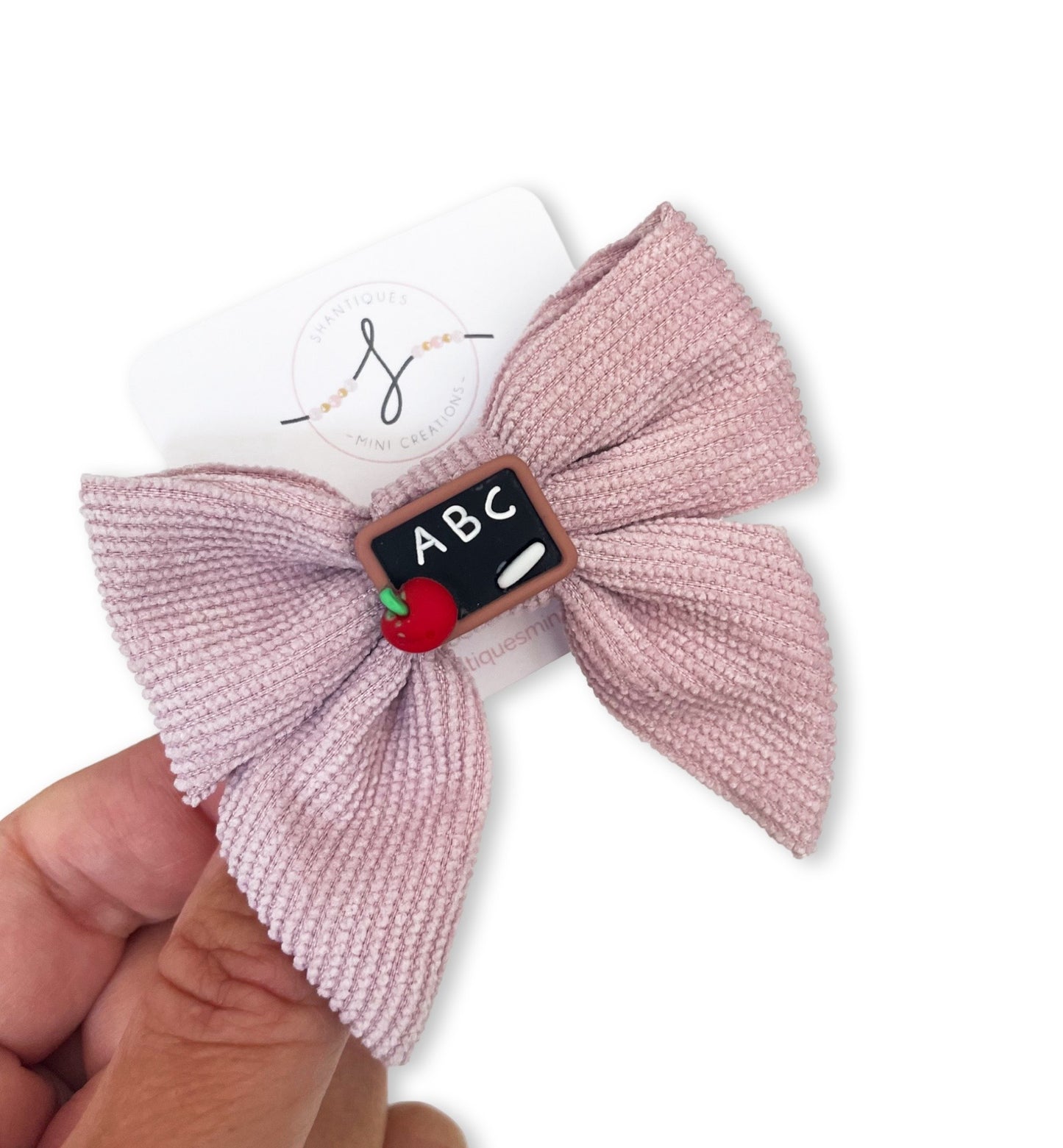 Back 2 School Bows - Non Slip Clips