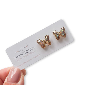 Earrings - Glitter Butterflies