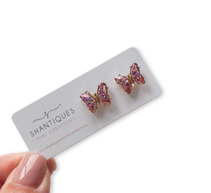 Earrings - Glitter Butterflies