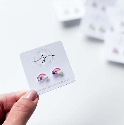 Earrings - Animal Rainbows
