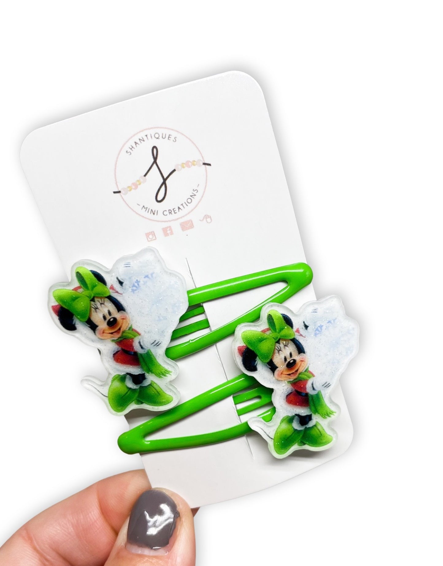 Snap Clip Sets - Mouse Christmas